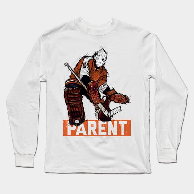 Bernie Parent New York I Sketch Long Sleeve T-Shirt by stevenmsparks